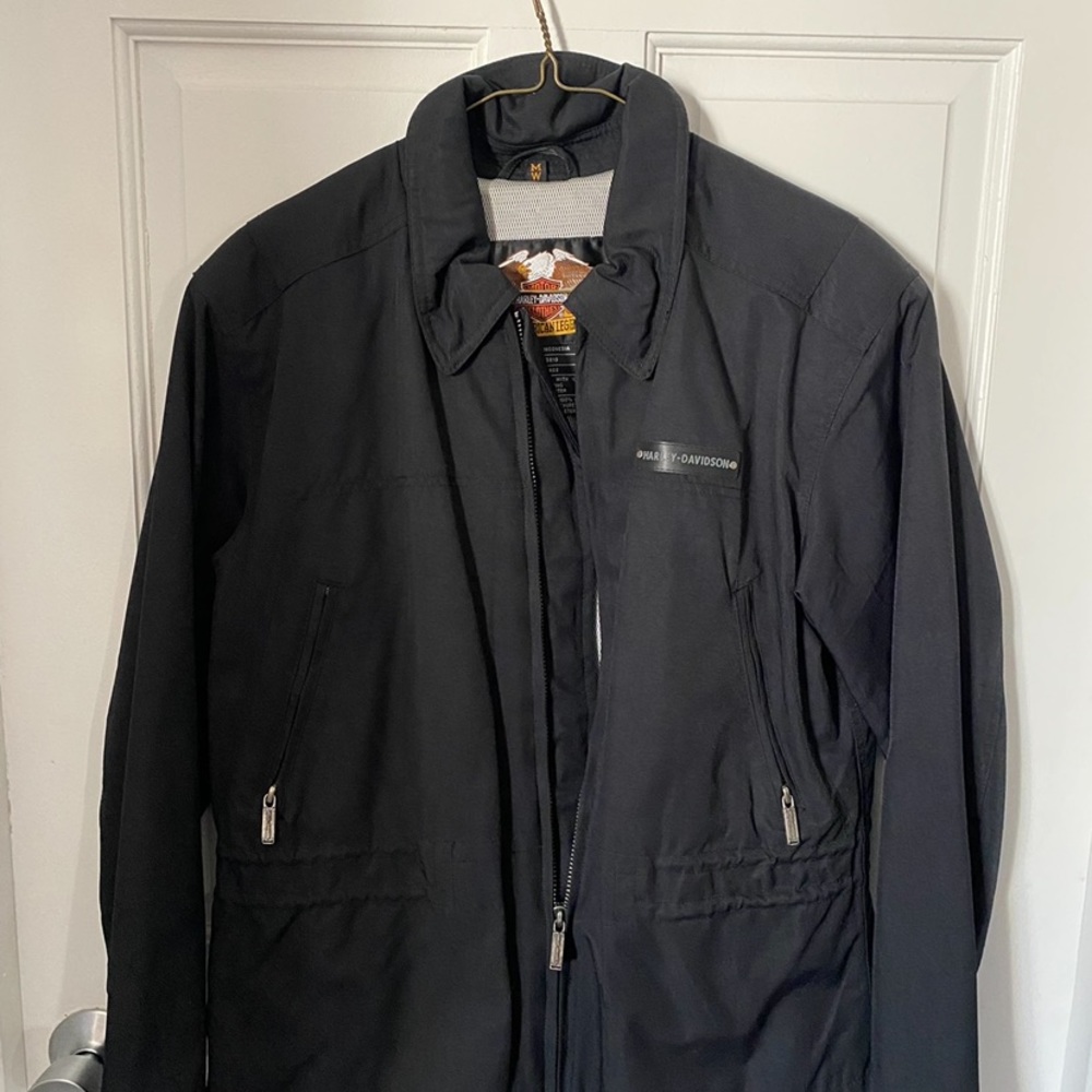 Womans Harley Davidson Jacket. Lightweight jacket. Black/Medium
